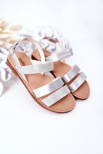 Sandales brillantes enfant couleur argent Natalie 2