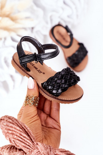 Sandales pour enfants de couleur noire Bailly