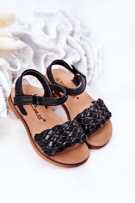 Sandales pour enfants de couleur noire Bailly