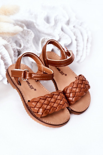 Sandales pour enfants de couleur marron Bailly