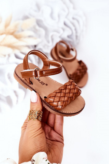 Sandales pour enfants de couleur marron Bailly 2