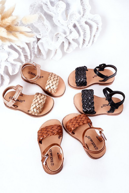 Sandales pour enfants de couleur marron Bailly