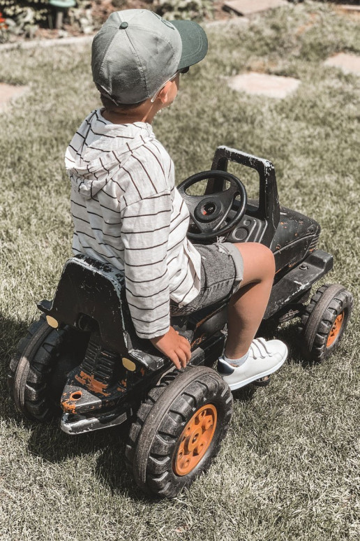 Baskets enfant à fermetures adhésives Couleur blanc-noir California