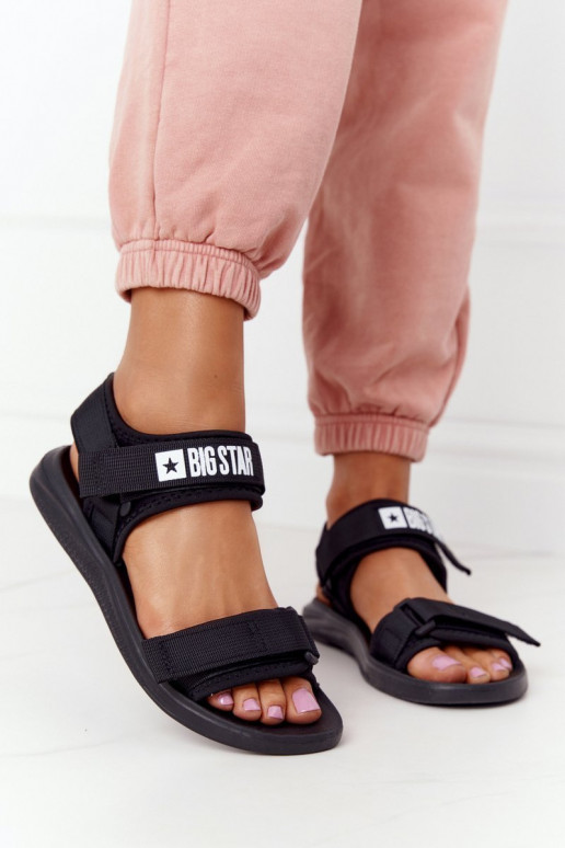 Sportieve sandalen Big Star HH274A024 zwarte kleur