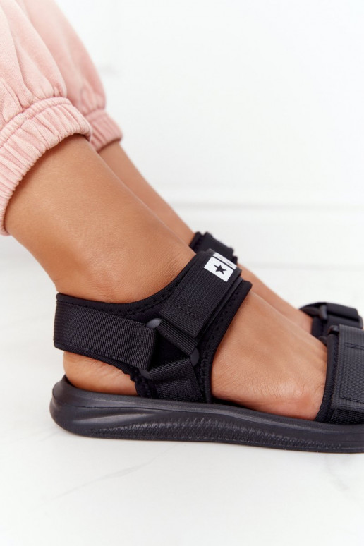 Sportieve sandalen Big Star HH274A024 zwarte kleur