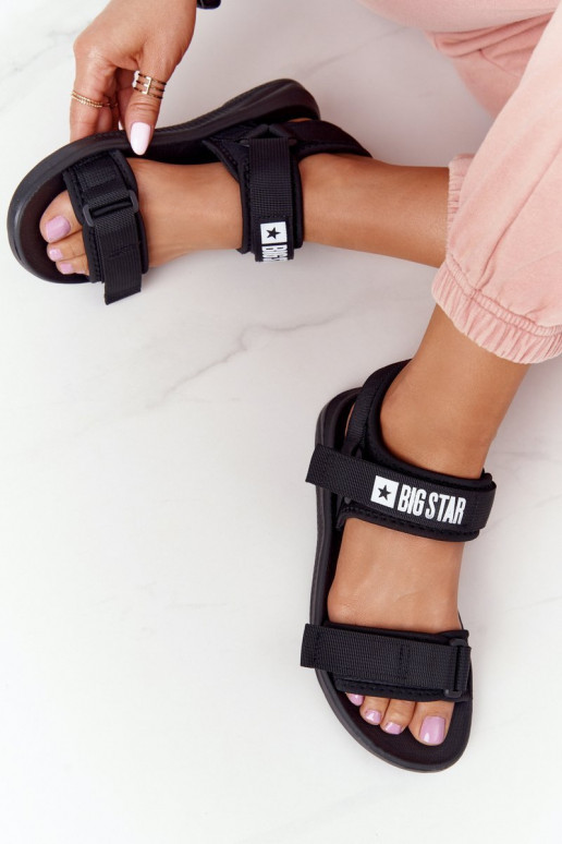 Sportieve sandalen Big Star HH274A024 zwarte kleur