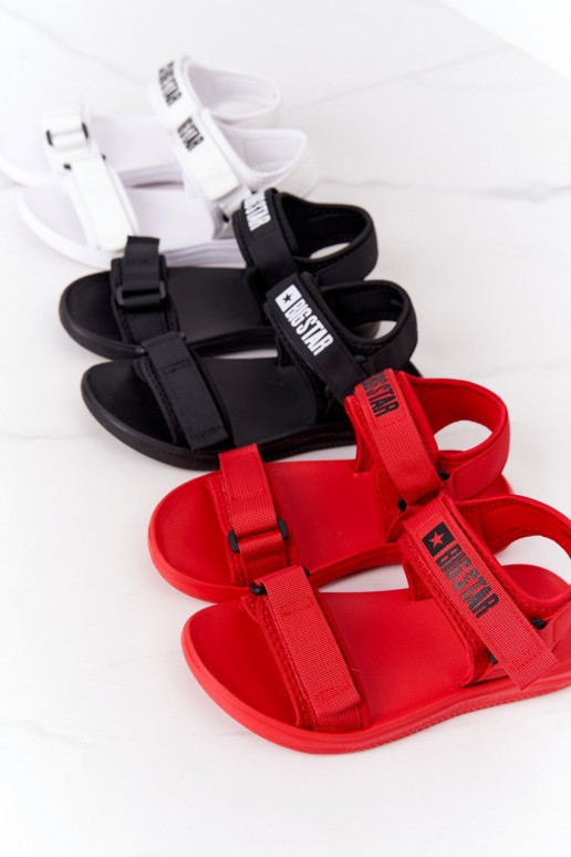 Sportliche Sandalen Big Star HH274A026 in weißer Farbe Sportliche Sandalen Big Star HH274A026 in weißer Farbe