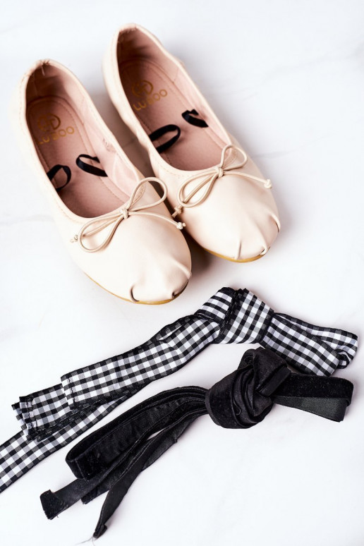 ballerines à rubans Lu Boo Nude