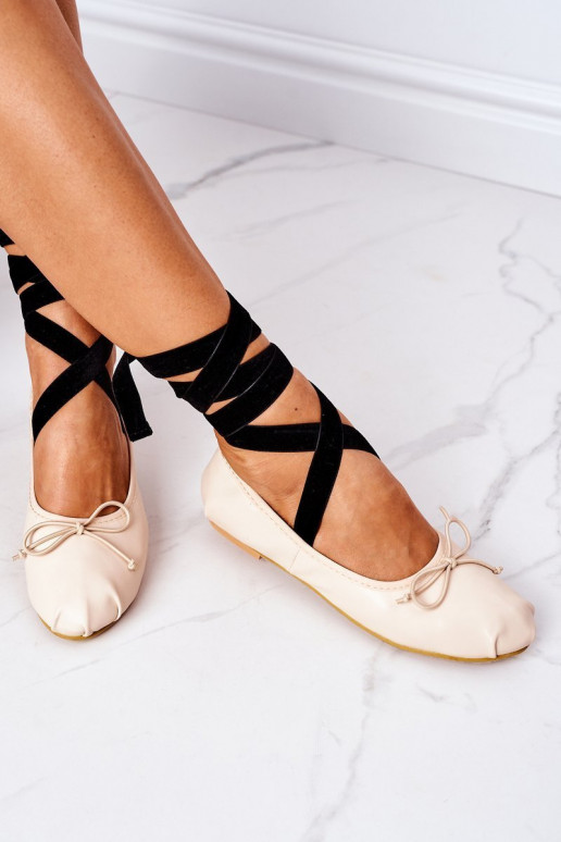 ballerina's met linten Lu Boo Nude