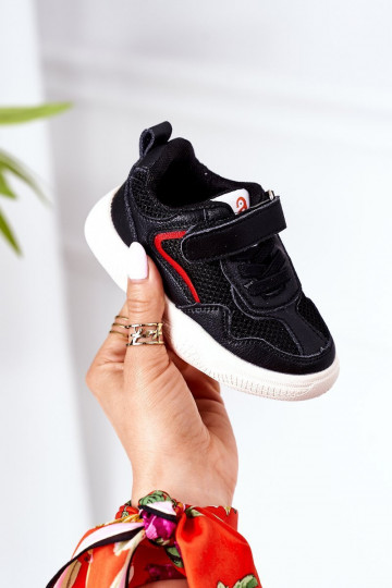 Chaussures de sport pour enfants, baskets modèle chaussures couleur noire Fun