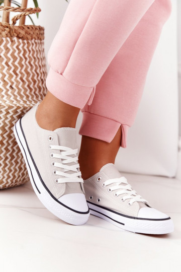 Casual schoenen van klassiek model in grijze kleur