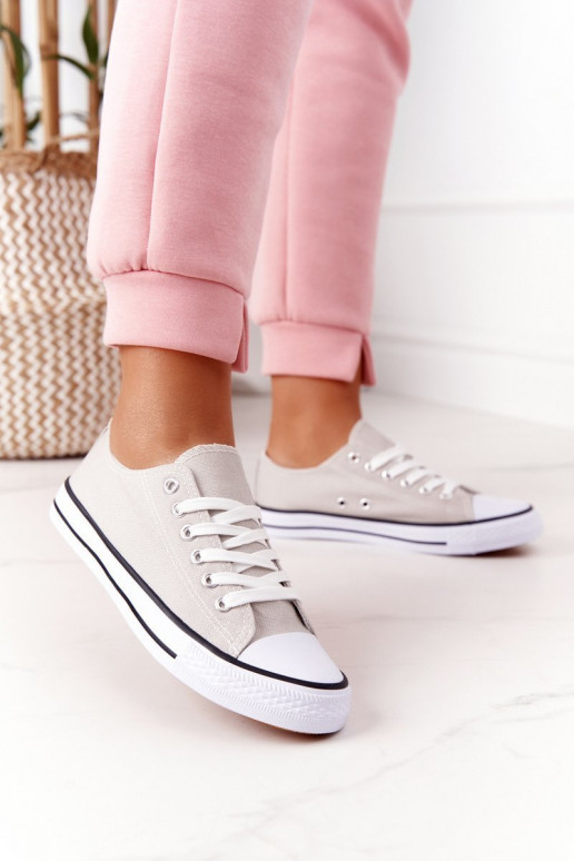 Casual schoenen van klassiek model in grijze kleur