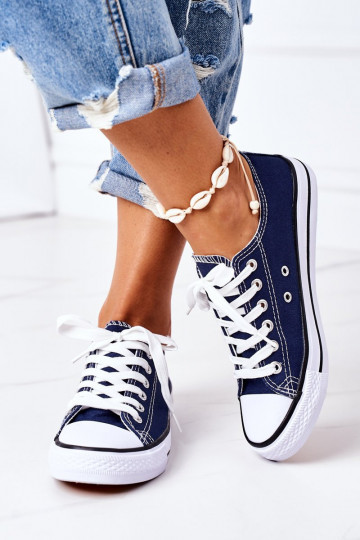 Chaussures décontractées de modèle classique de couleur bleu foncé