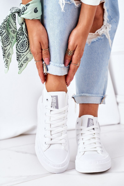 chaussures de loisirs avec semelle Big Star GG274016 couleur blanche