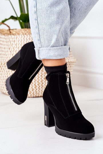 Bottines chauffantes à talons noires Wonder Woman 2