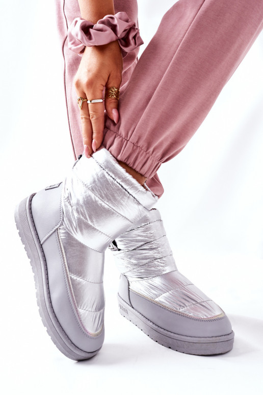 snowboots Big Star II274118 zilverkleur