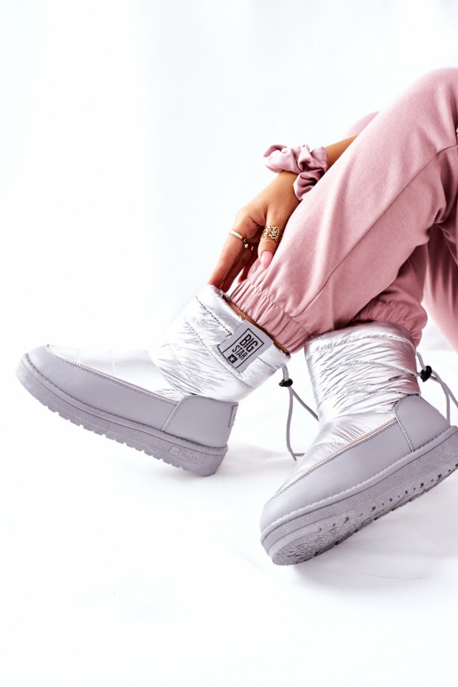snowboots Big Star II274118 zilverkleur