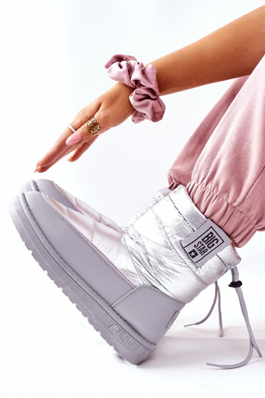 snowboots Big Star II274118 zilverkleur