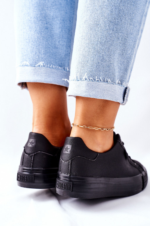 Damenschuhe mit Plateau BIG STAR II274345 schwarz Damenschuhe mit Plateau BIG STAR II274345 schwarz