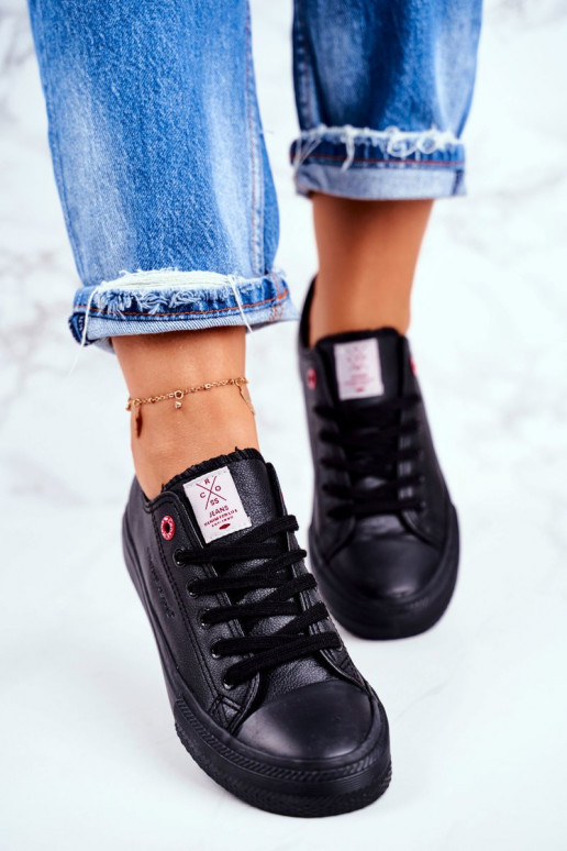 Damesschoenen Cross Jeans zwarte kleur DD2R4029 Damesschoenen Cross Jeans zwarte kleur DD2R4029