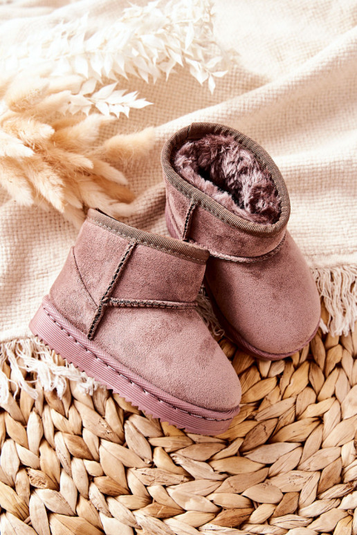 Bottes d'hiver chaudes pour enfants Ciemny ivoire Gooby