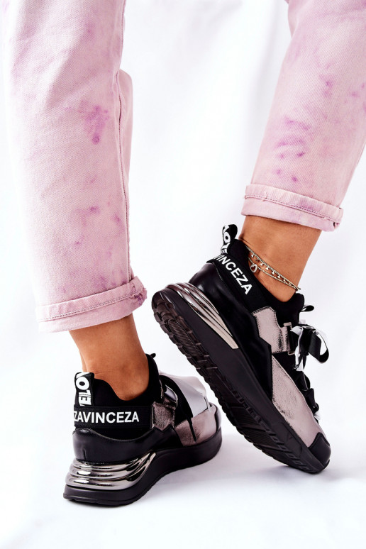 Chaussures style sport Baskets modèle chaussures Couleur noir et argent Dexla Chaussures style sport Baskets modèle chaussures Couleur noir et argent Dexla