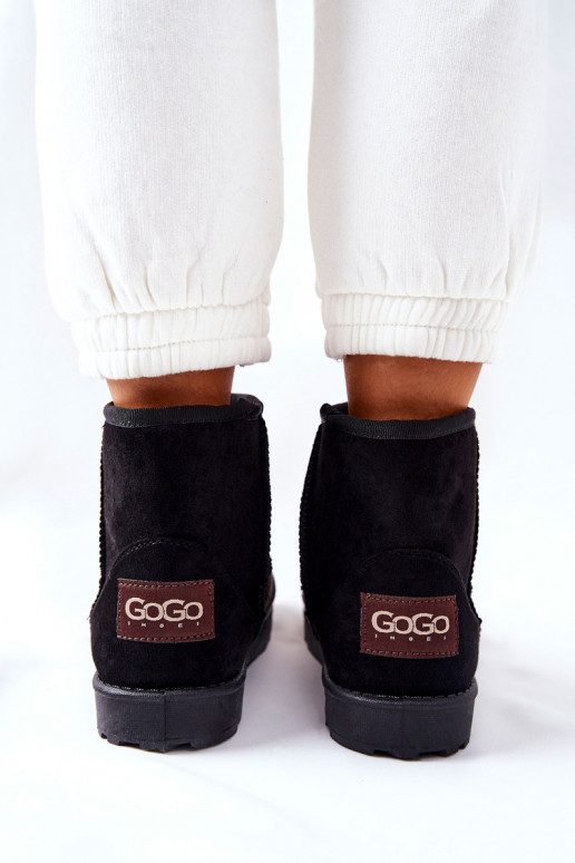bottes de neige réchauffées avec intérieur en fourrure couleur noire Vicandi