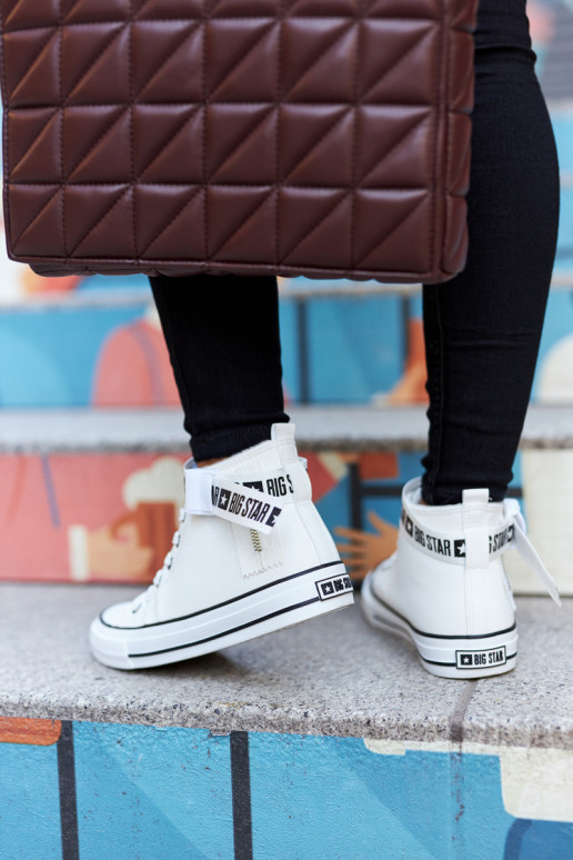Gewärmte Freizeitschuhe Big Star GG274027 weiße Farbe