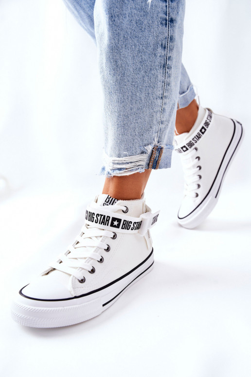 Gewärmte Freizeitschuhe Big Star GG274027 weiße Farbe