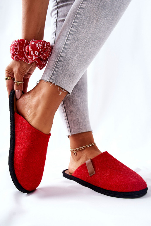 Chaussons faits maison II267002 couleur rouge-marron Chaussons faits maison II267002 couleur rouge-marron