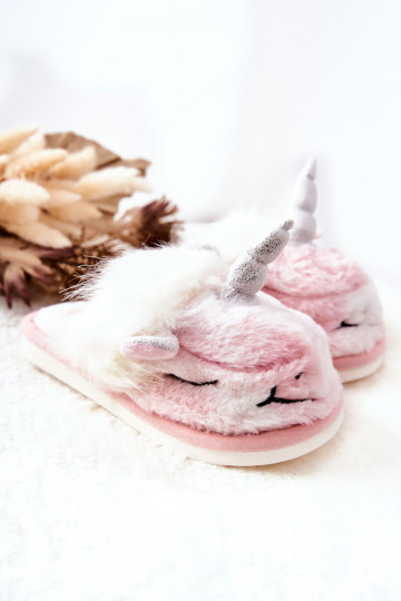 Chaussons chauffants Coloris blanc-rose Ronee