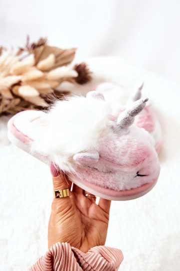 Chaussons chauffants Coloris blanc-rose Ronee 2