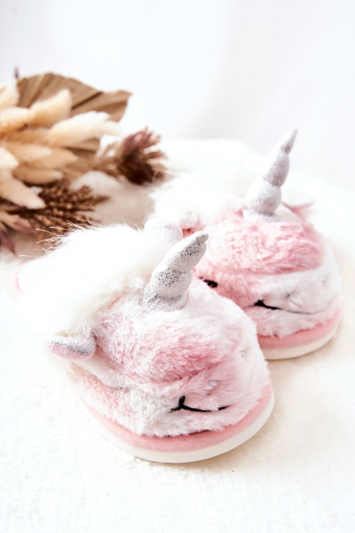 Chaussons chauffants Coloris blanc-rose Ronee