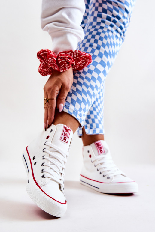 vrijetijdsschoenen met zool Big Star JJ274127 witte kleur