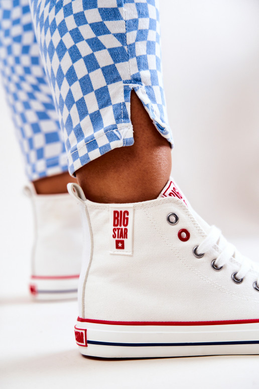 Freizeitschuhe mit Sohle Big Star JJ274127 weiße Farbe Freizeitschuhe mit Sohle Big Star JJ274127 weiße Farbe