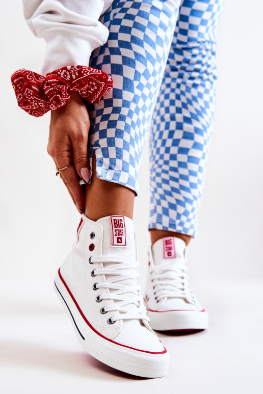 chaussures de loisirs avec semelle Big Star JJ274127 couleur blanche chaussures de loisirs avec semelle Big Star JJ274127 couleur blanche