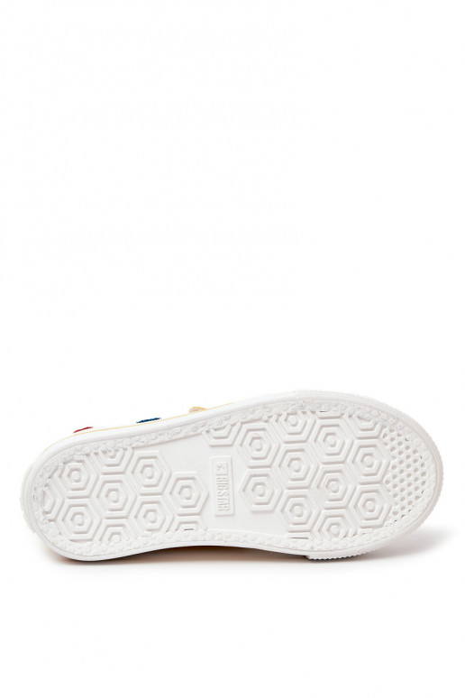 Kinder-Freizeitschuhe mit Klebeverschlüssen BIG STAR JJ374056 gelbe Farbe