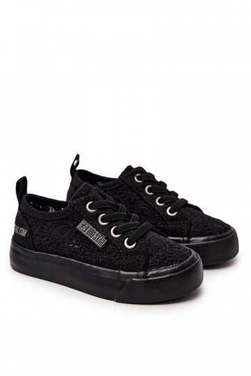 chaussures de loisirs avec éléments ajourés Big Star JJ374133 couleur noir 2
