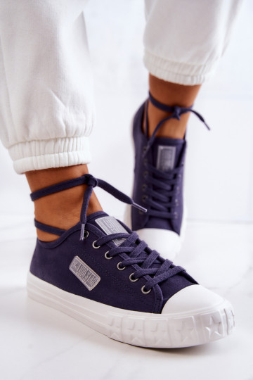Klassiek model Damesschoenen BIG STAR JJ274494 donkerblauw