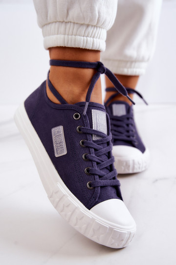 Klassiek model Damesschoenen BIG STAR JJ274494 donkerblauw 2
