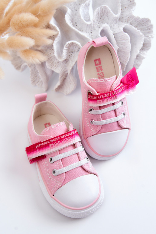 Chaussures plates enfant BIG STAR JJ374078 couleur rose