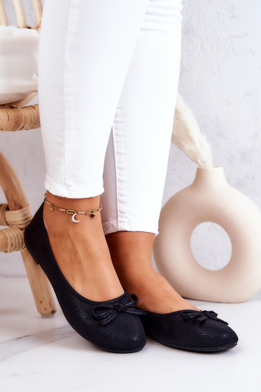 Ballerinas Klassisches Modell schwarz Farbe Fimme