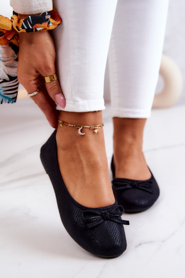 Ballerinas Klassisches Modell schwarz Farbe Fimme 2