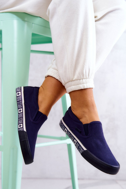 Sneakers Slip-on Big Star HH274011 donkerblauw