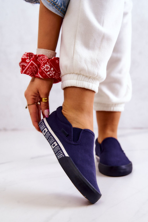 Sneakers Slip-on Big Star HH274011 dunkelblau Sneakers Slip-on Big Star HH274011 dunkelblau