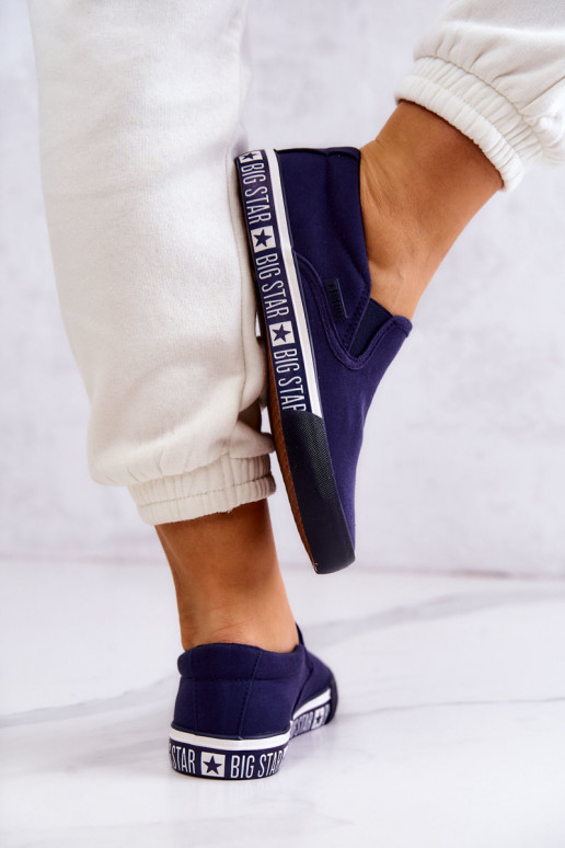 Sneakers Slip-on Big Star HH274011 dunkelblau Sneakers Slip-on Big Star HH274011 dunkelblau