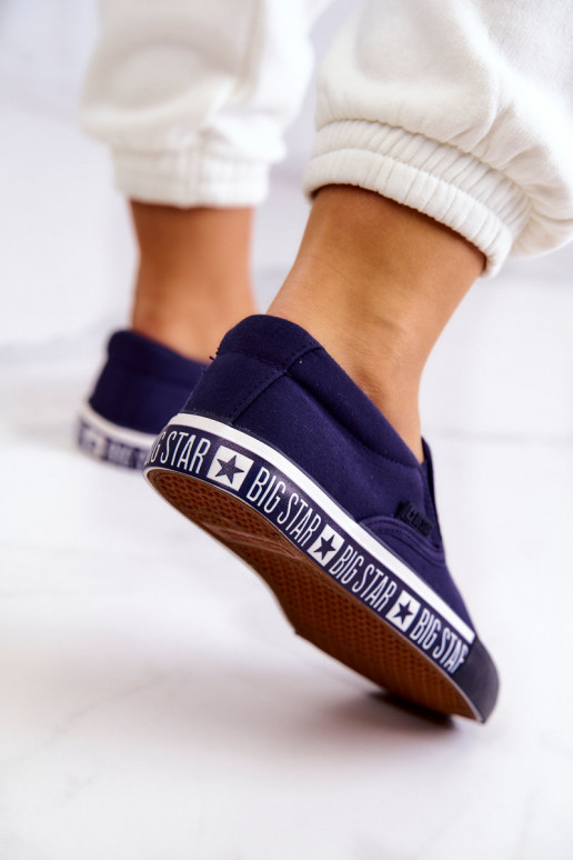 Sneakers Slip-on Big Star HH274011 donkerblauw