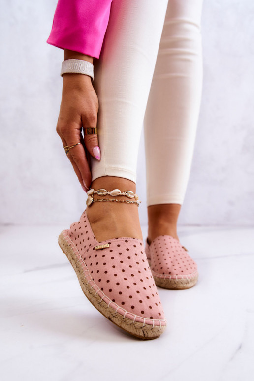 espadrilles à pois Big Star JJ274869 rose