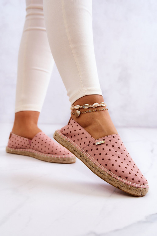 espadrilles à pois Big Star JJ274869 rose