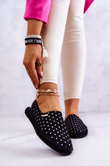 espadrilles met stippen Big Star JJ274867 zwart